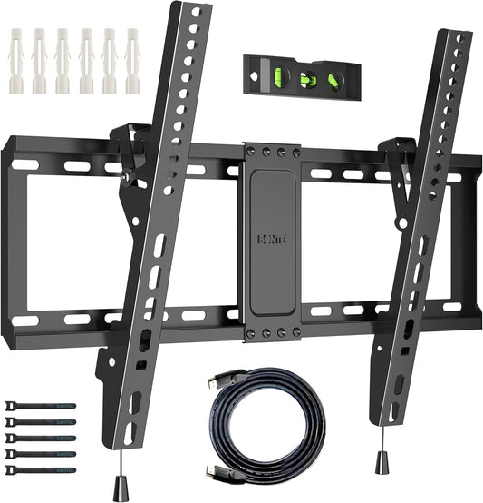 BONTEC Low Profile TV Wall Mount - Hold 132LBS! Fits 37-85 TVs / VESA 600x400mm