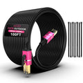100FT Cat8 Outdoor Ethernet Cable 26AWG Pure Copper - Heavy Duty