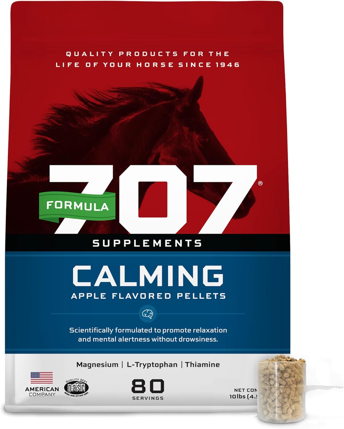 Formula 707 Calming Equine Supplement for Anxiety Relief