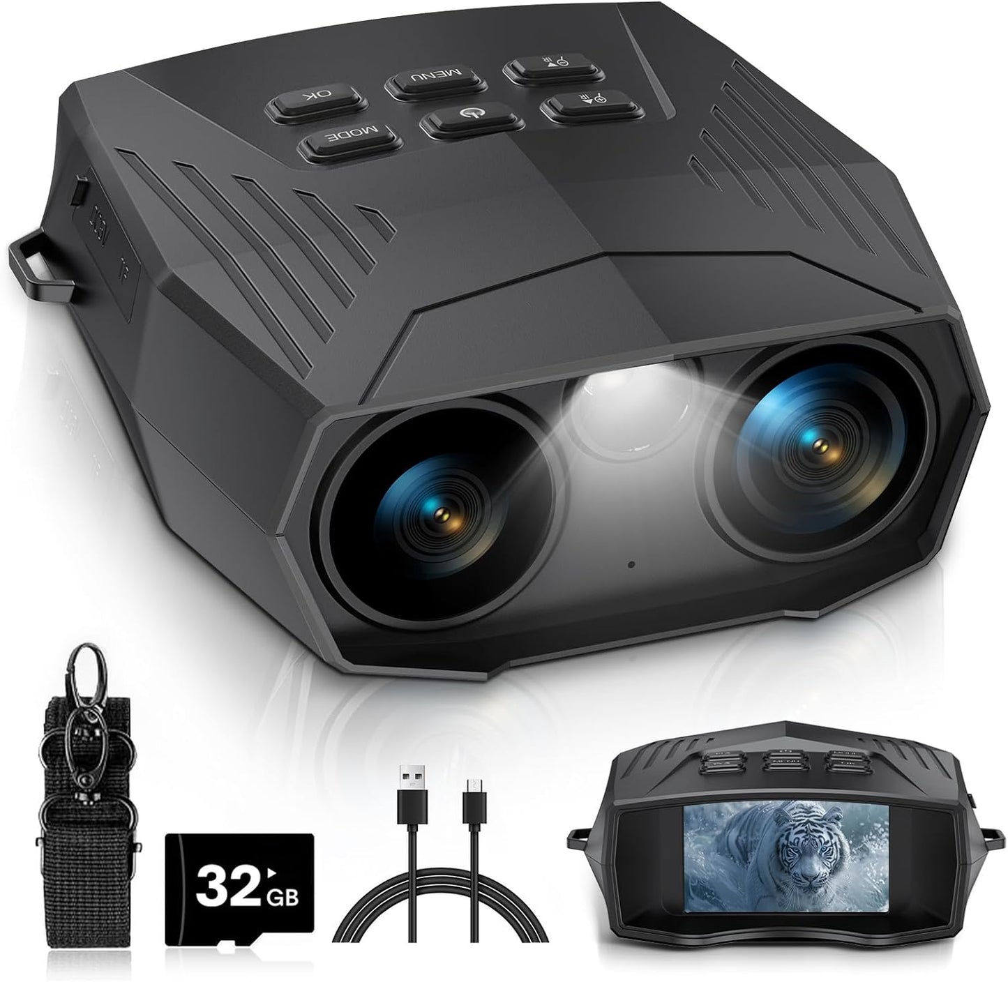 Vtiisamao Night Vision Goggles with 10X Digital Zoom