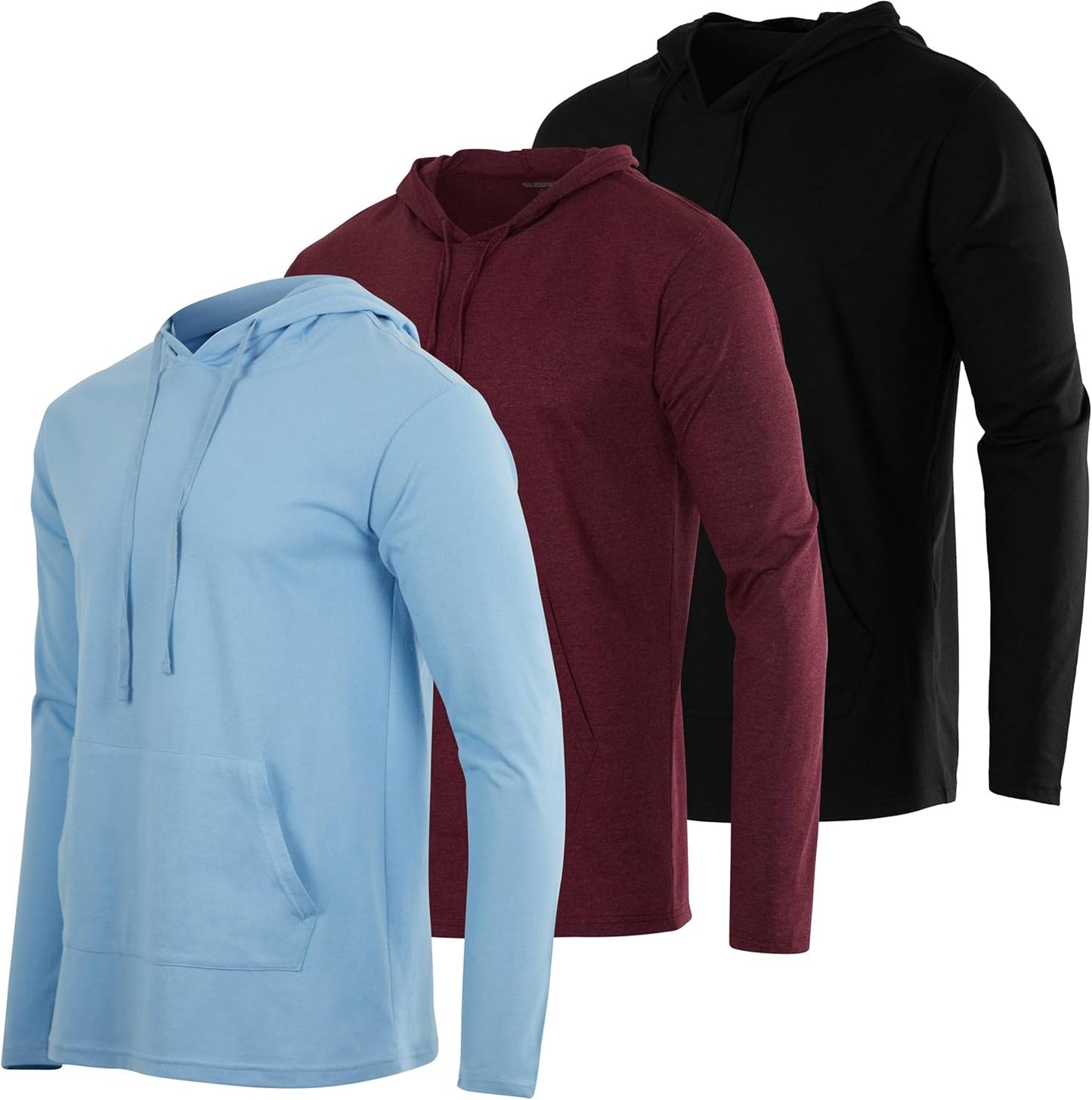 Men's Cotton Lightweight Casual Pullover Hoodie with Pocket