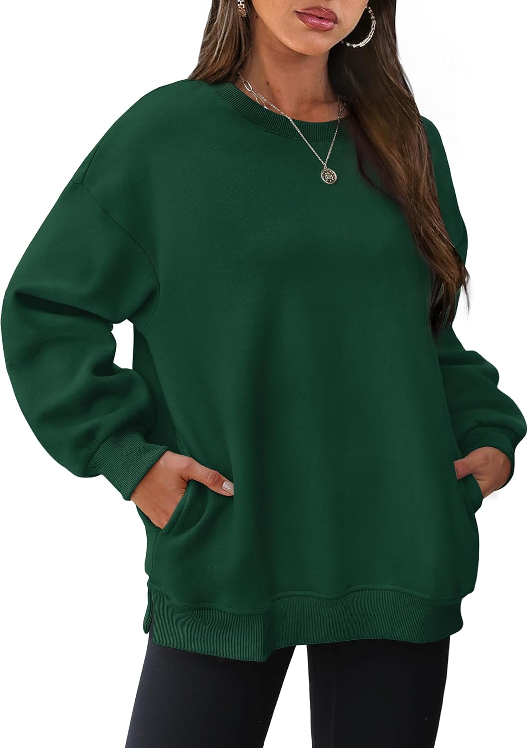 Oversized Sweatshirts for Women - Cozy Fleece Pullover Tops