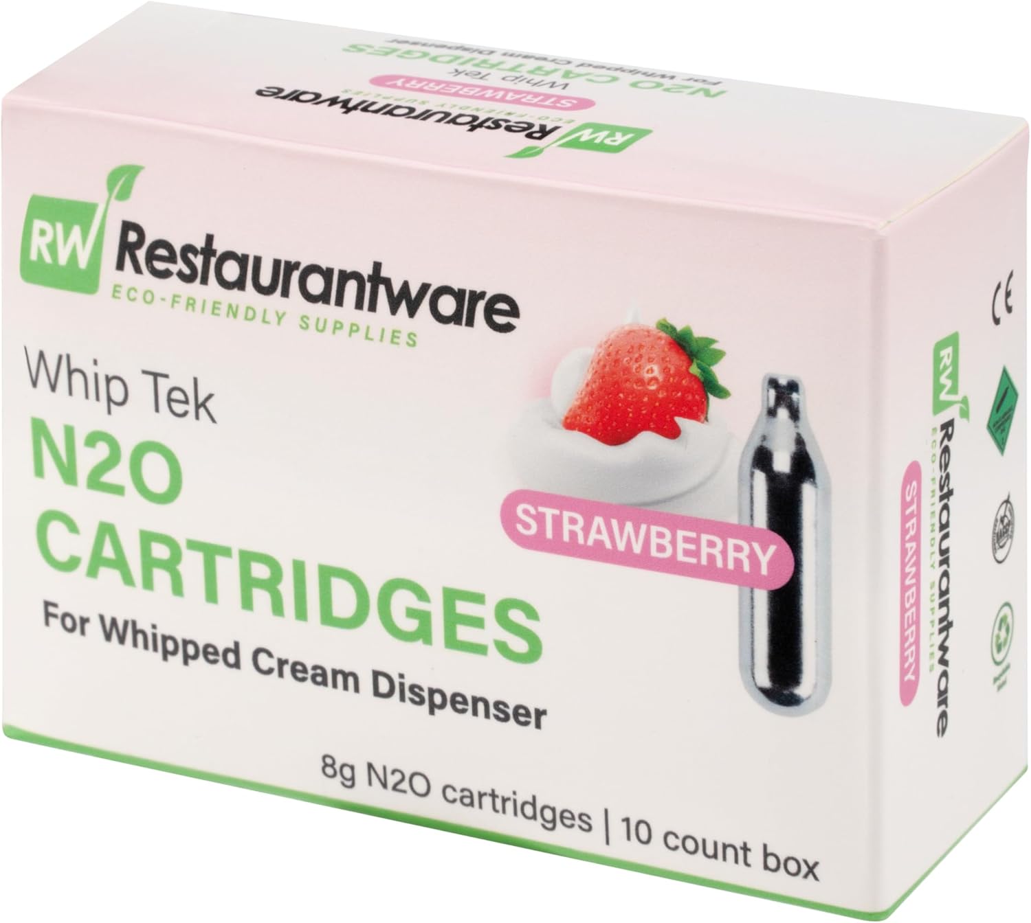10 Leakproof Strawberry Cream Chargers