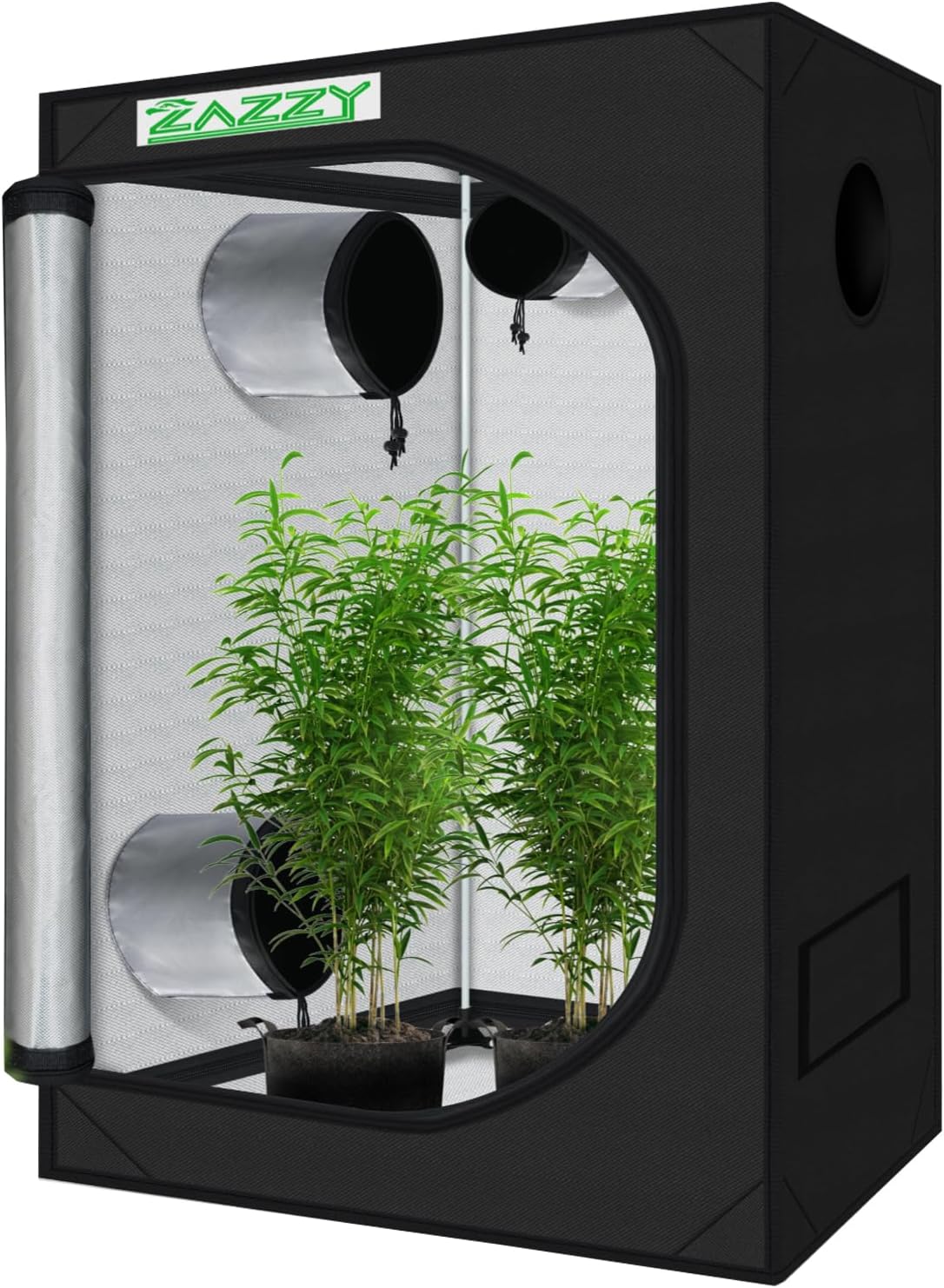 Zazzy Indoor Plant Tent 48x24x60 for Hydroponics Growing