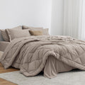 Love's cabin Twin Comforter Set Burlwood, 5 Piece Twin Bedding - All