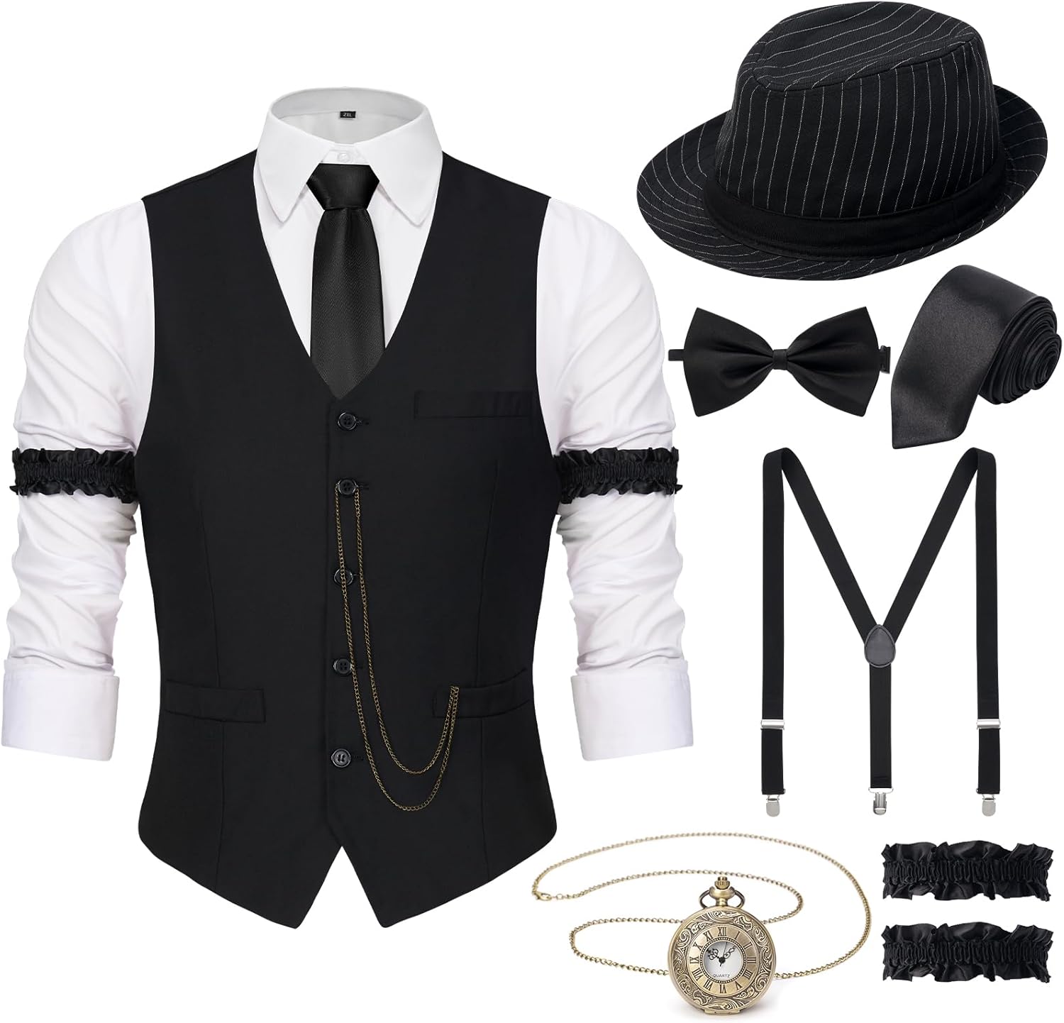 1920s Mens Costume for Gatsby Parties and Halloween Events