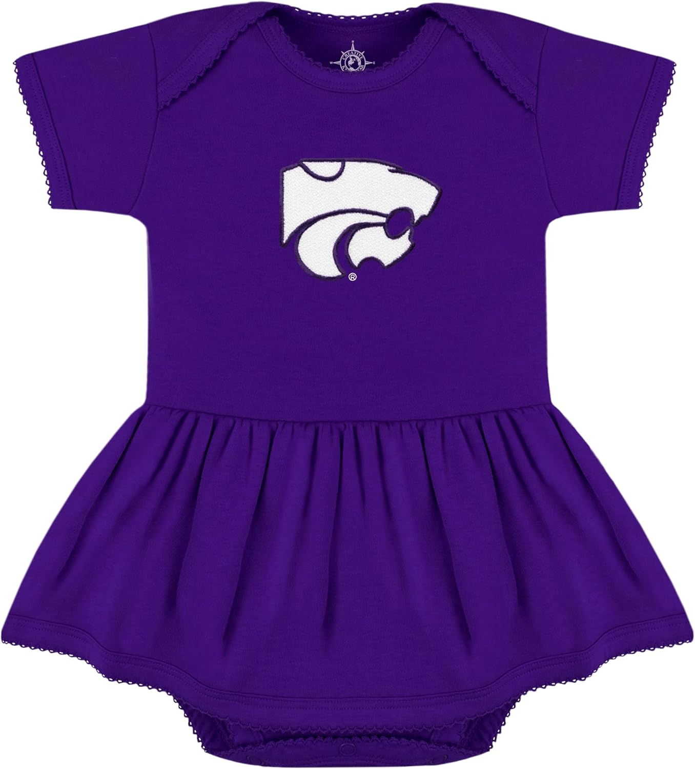 Creative Knitwear College Baby Picot Bodysuit Dress for Girls