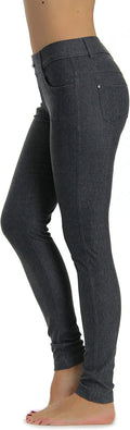 Jean Look Jeggings Tights for Women - Slimming Spandex Comfort