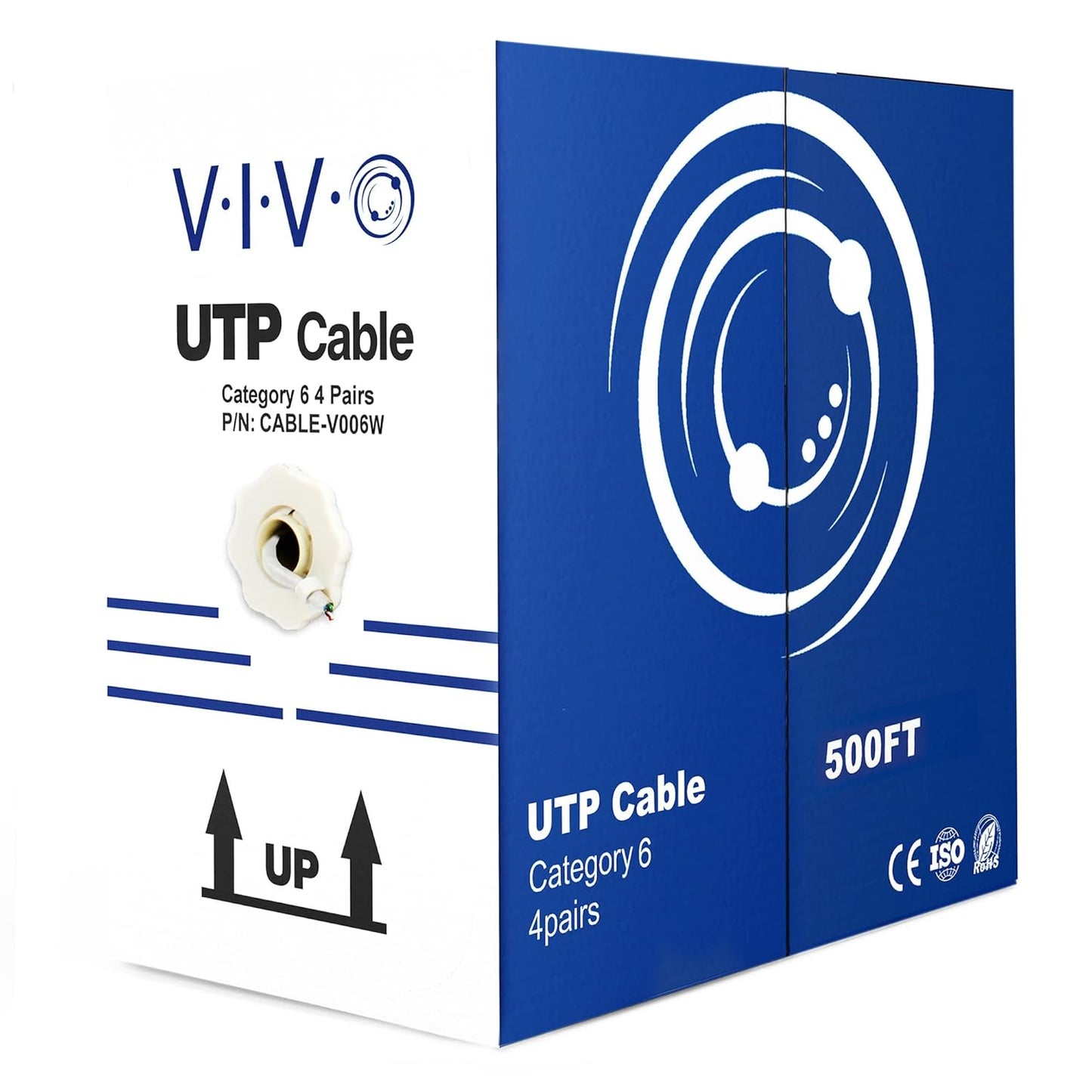 500ft VIVO Cat6 Ethernet Cable, High-Speed Network Connectivity