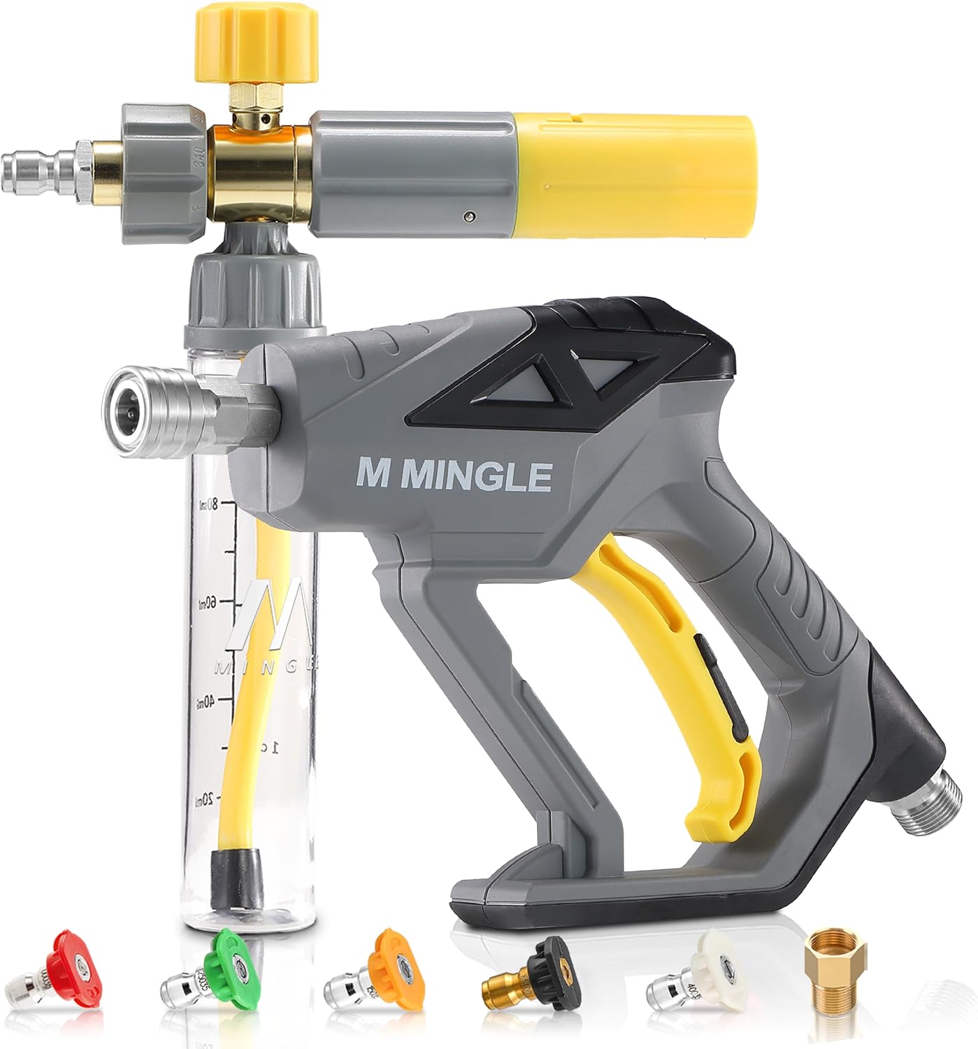 M MINGLE Foam Cannon for Pressure Washers - Thick Sudsy Wash