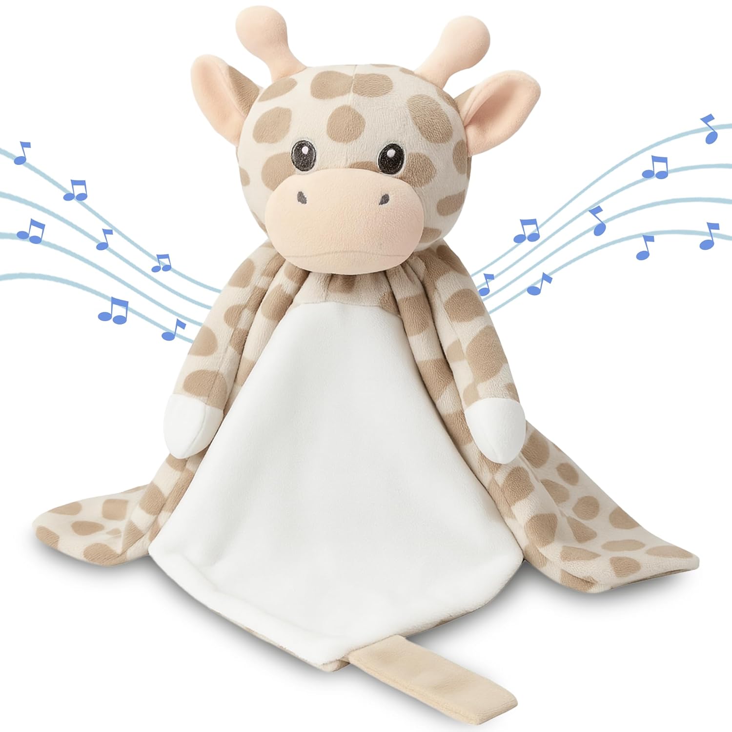 Baby Music Lovey Beige & White Giraffe for Sleep Soothing