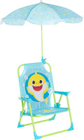 Baby Shark Kids Outdoor Chair with Umbrella - Adjustable, Portable