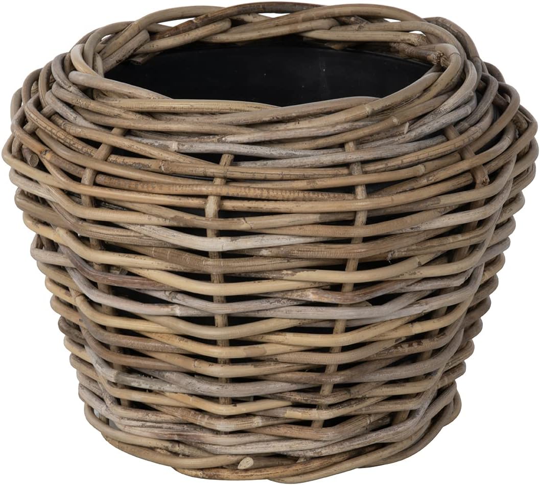 Rattan Kobo Indoor Outdoor Planter Basket for Small Spaces