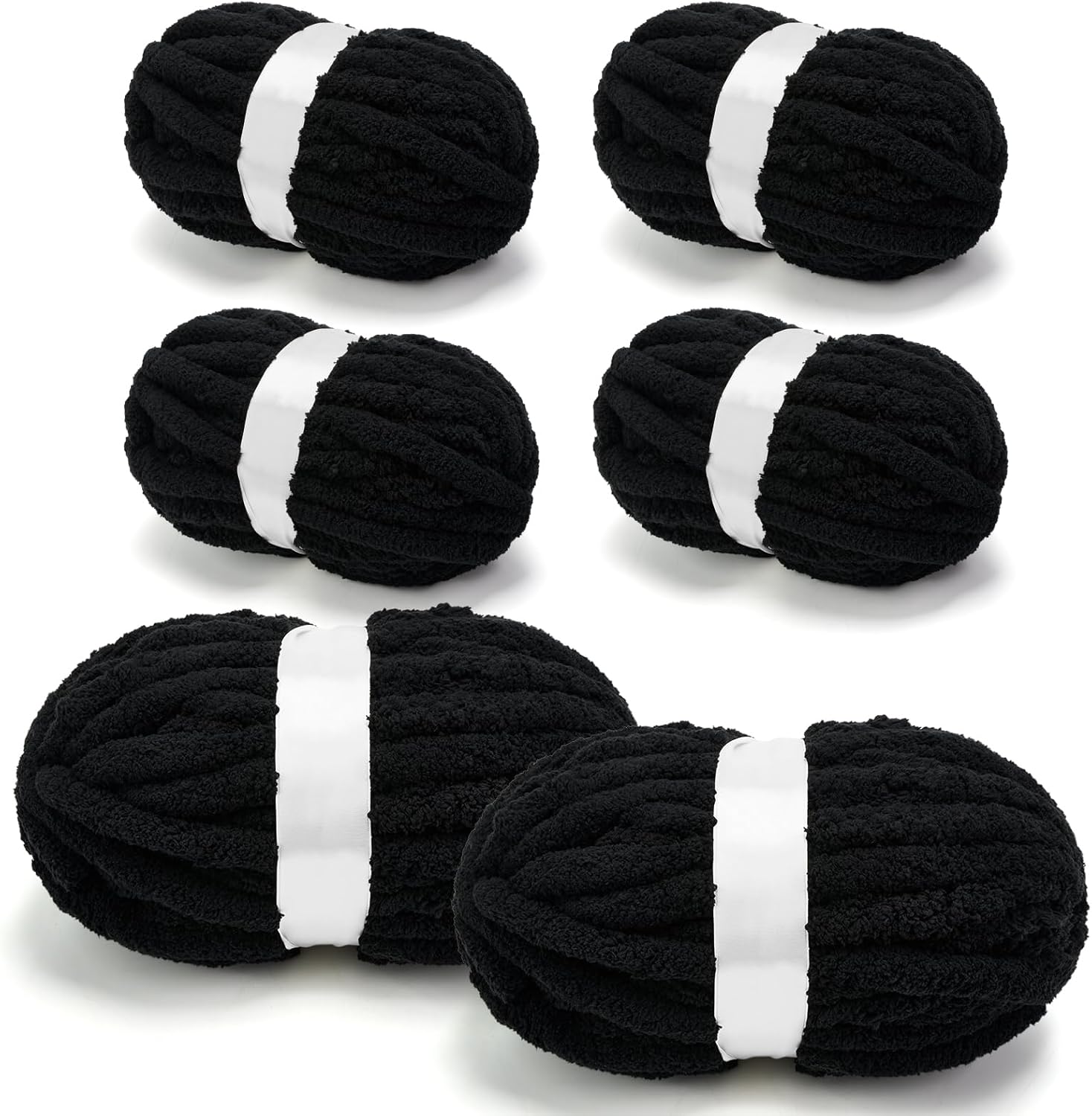 Chunky Chenille Yarn for Crocheting and Arm Knitting Projects