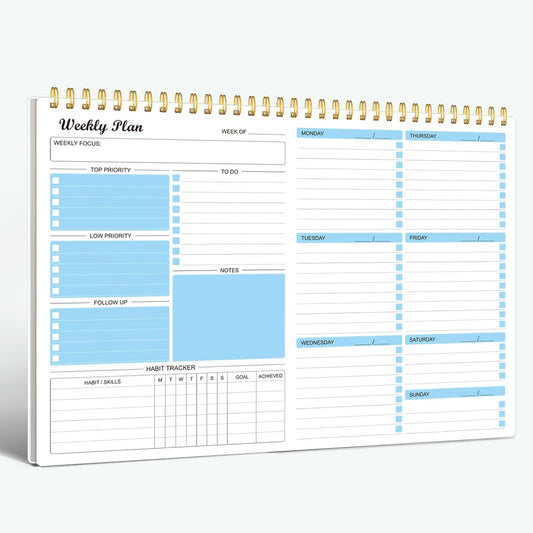 Regolden-Book: 52 Week Undated Planner & Goal Tracker