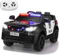 Police Car Ride On Electric Car for Kids - Remote, Lights, Music