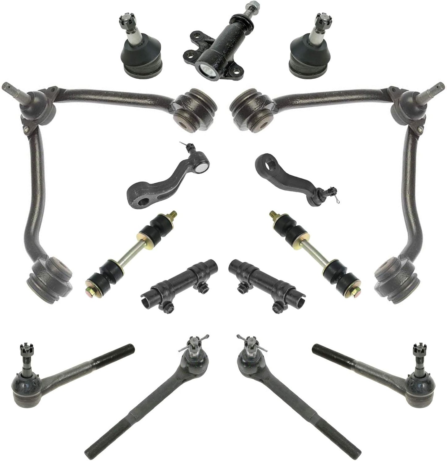 TRQ Front Steering & Suspension Kit for Chevrolet and GMC SUVs