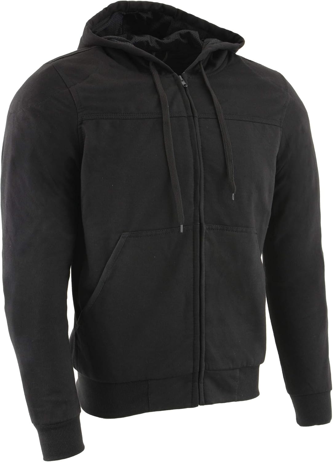 Milwaukee Leather Men's Black CE Approved Armored Riding Hoodie