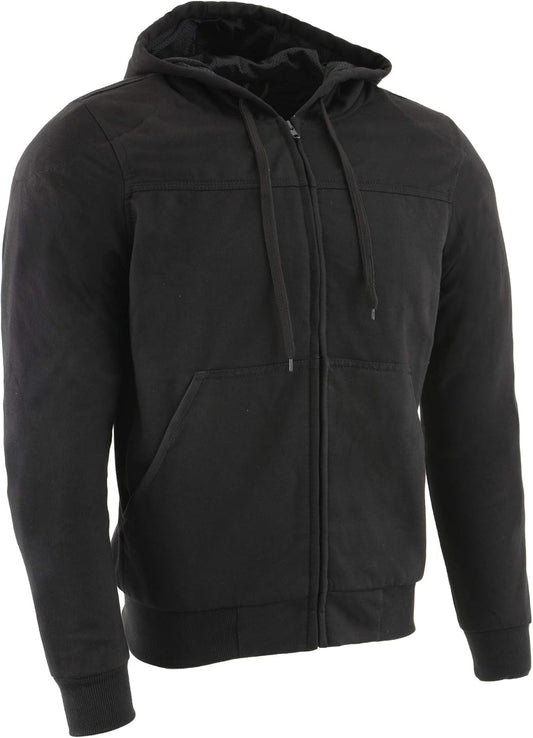 Milwaukee Leather Men's Black CE Approved Armored Riding Hoodie