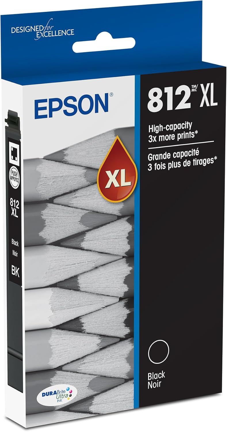 EPSON 812 DURABrite Ultra Ink Cartridge for High-Volume Printing