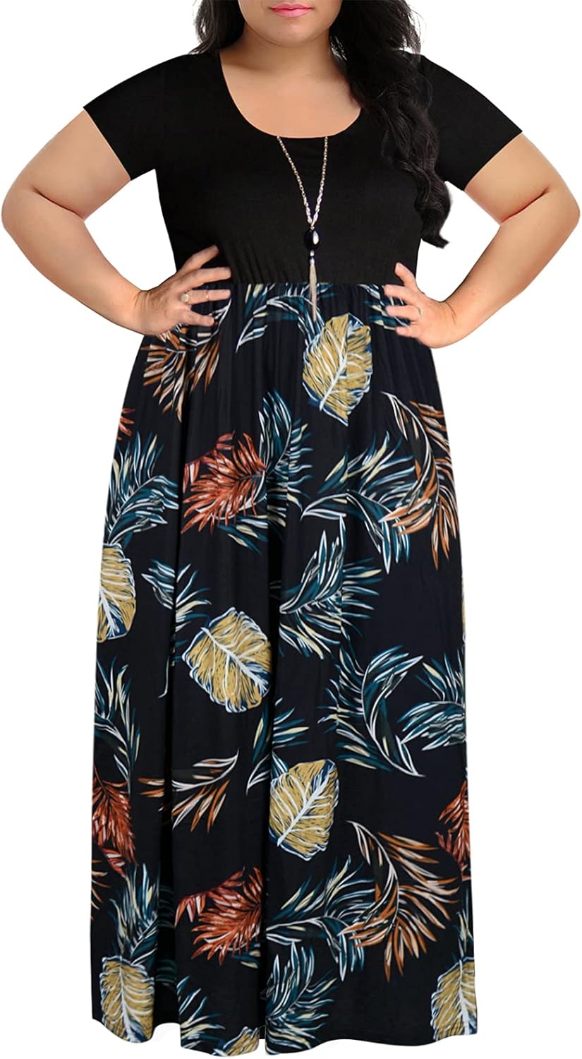 Plus Size Maxi Dresses for Curvy Women with Pockets