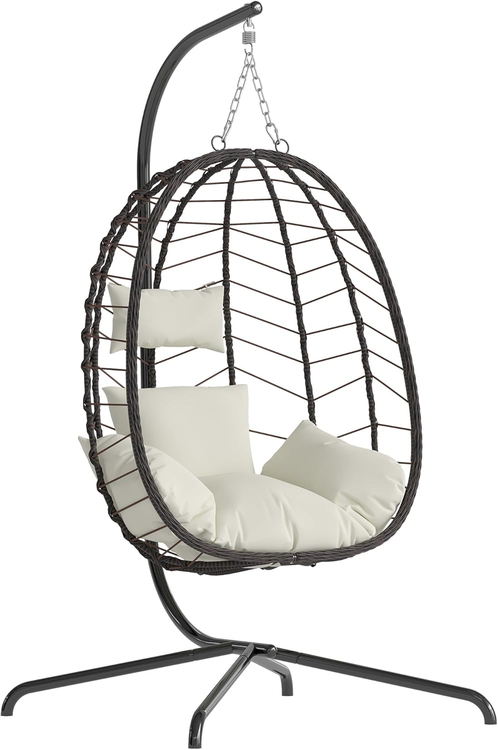 Egg Chair with Stand for Indoor and Outdoor Relaxation