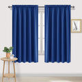 Classic Blue Blackout Curtains W 60 x L 63 in - 2 Panels Thermal Noise