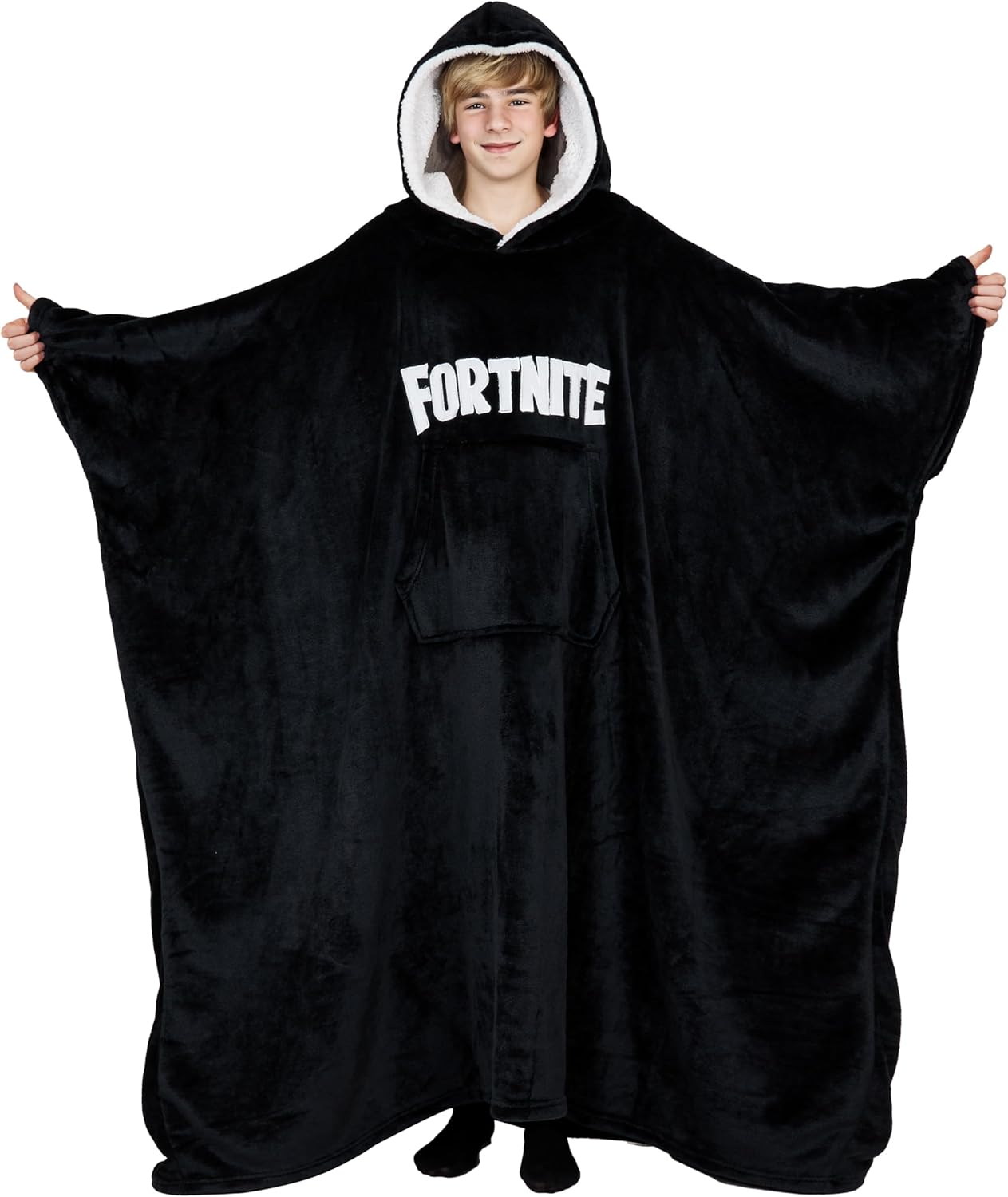 FORTNITE Blanket Hoodie for Boys Teens - Extra Long Fleece Wearable