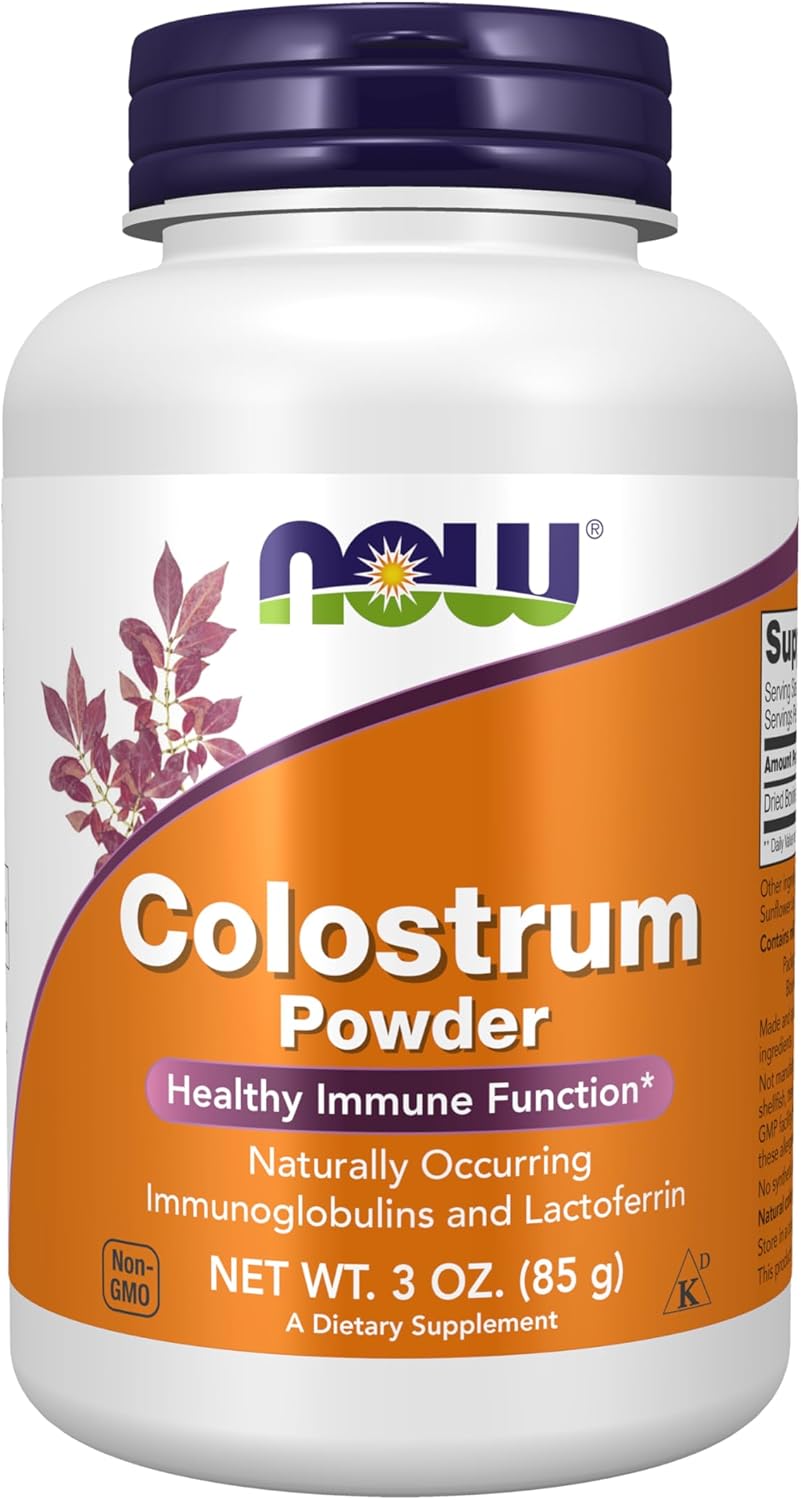 NOW Foods Colostrum Powder with Immunoglobulins and Lactoferrin
