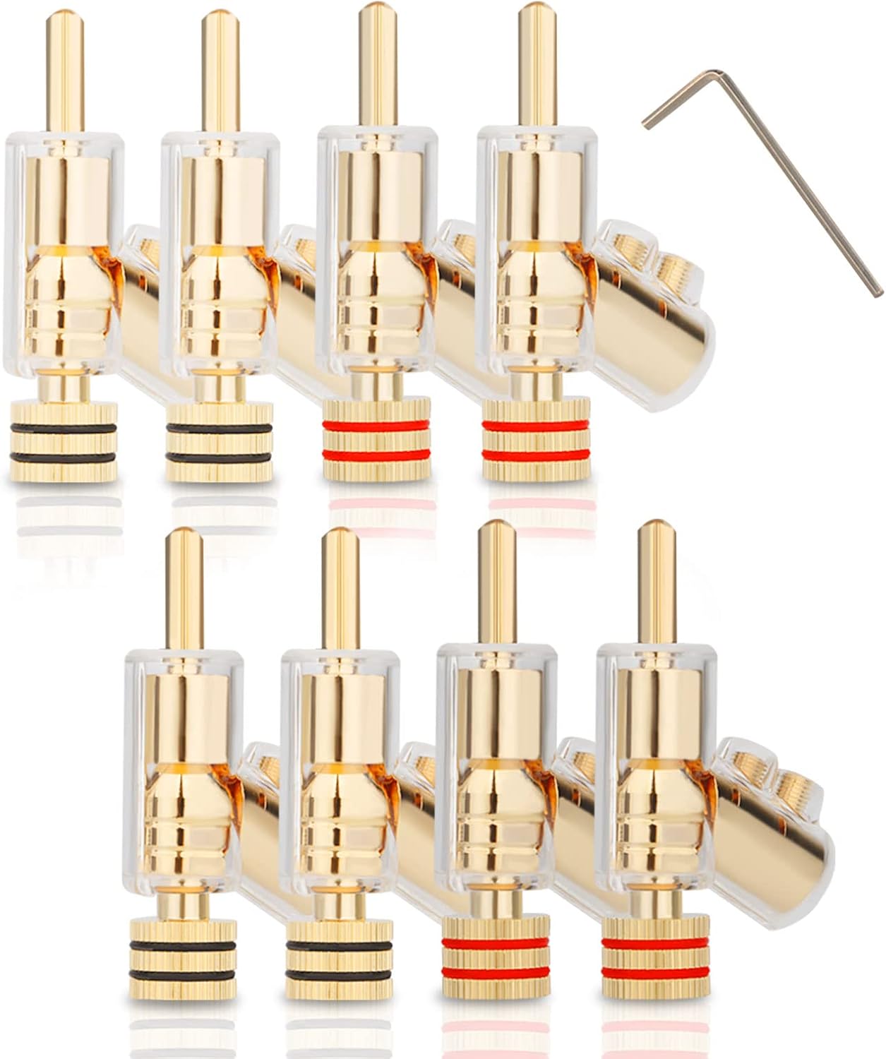 Monosaudio Locking Banana Plugs for Superior Audio Connections