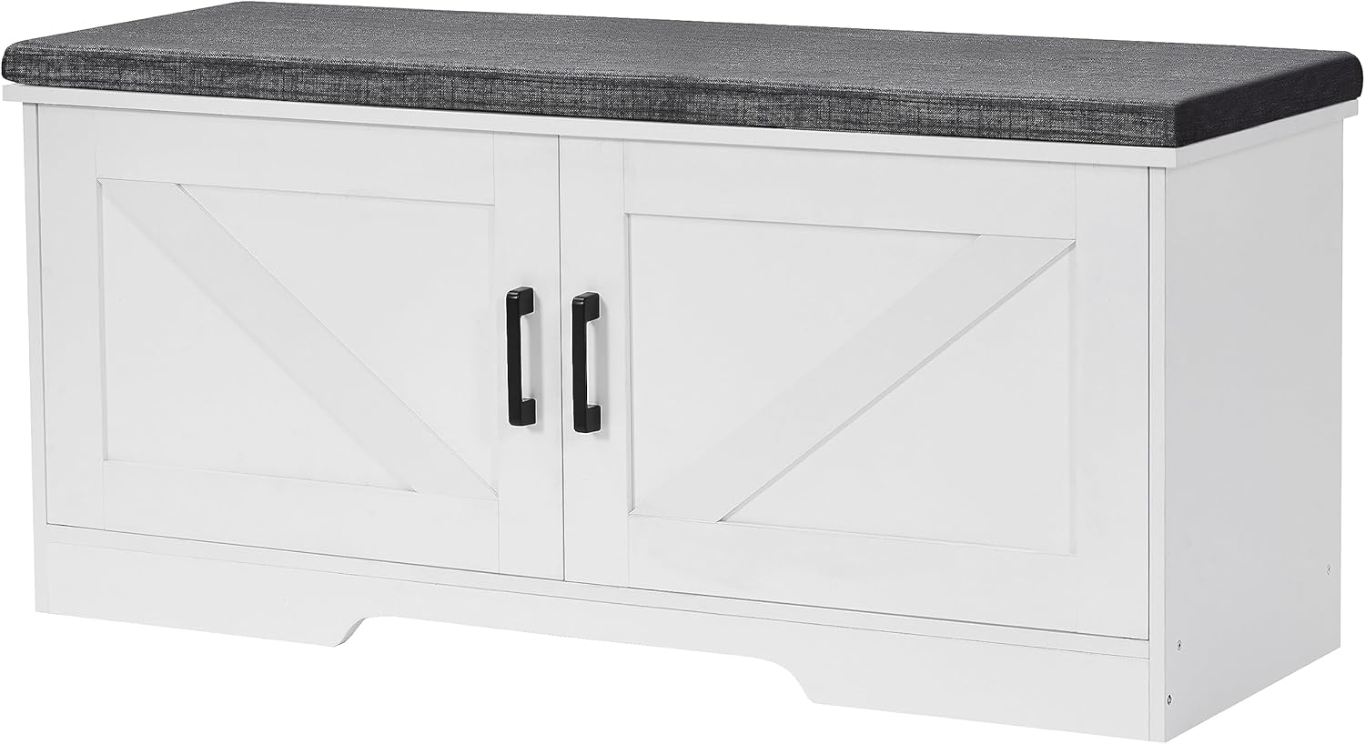 2-Tier Storage Bench with Padded Seat for Comfortable Shoe Change