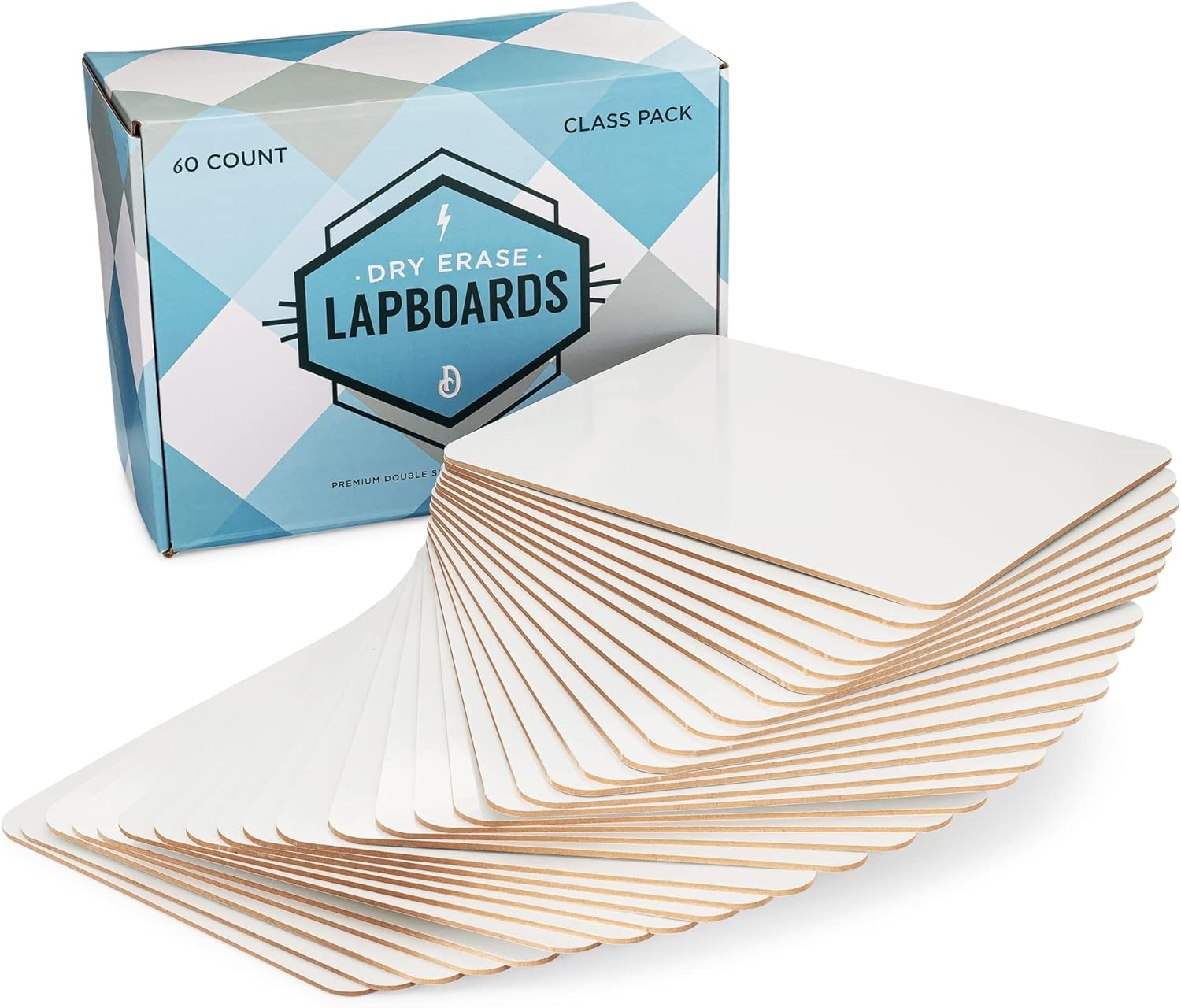 Dry Erase Boards for Classroom Use - 60pc Double Sided Set