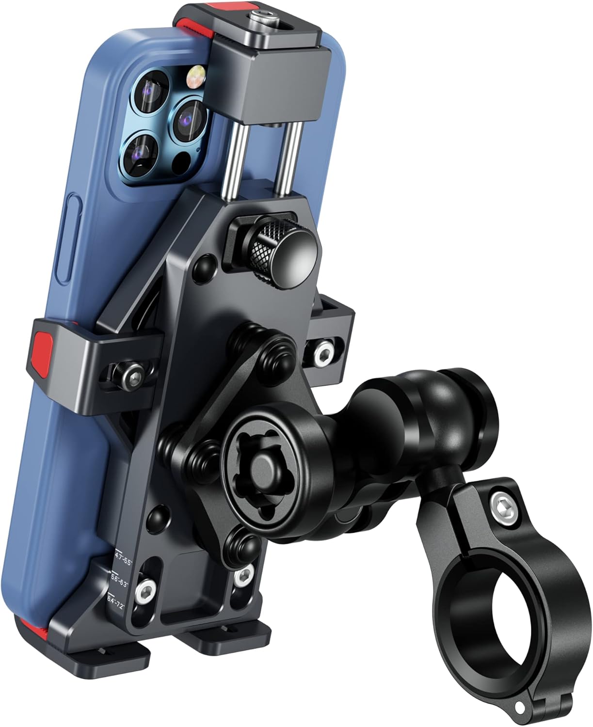 BRCOVAN Aluminum Alloy Motorcycle Phone Mount with Secure Lock