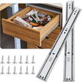18 in Soft Close Drawer Slides 6 Pairs - Heavy Duty 100 LB Capacity