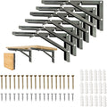 Folding Shelf Brackets Wall Mounted Heavy Duty Bracket - Space Saving