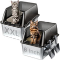 XL Extra Large Stainless Steel Litter Box with High Sides