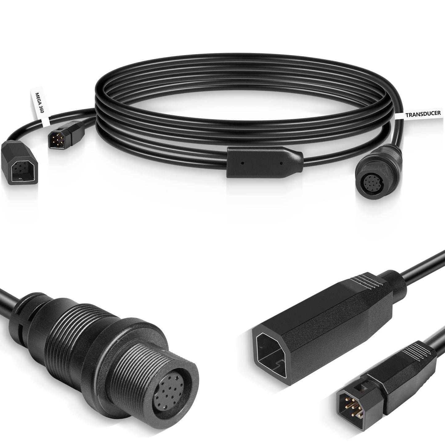 Replacement for Humminbird 720107-1 MEGA 360 Transducer Cable