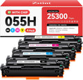 055H Toner Cartridge 4-Pack High Yield Compatible with Canon