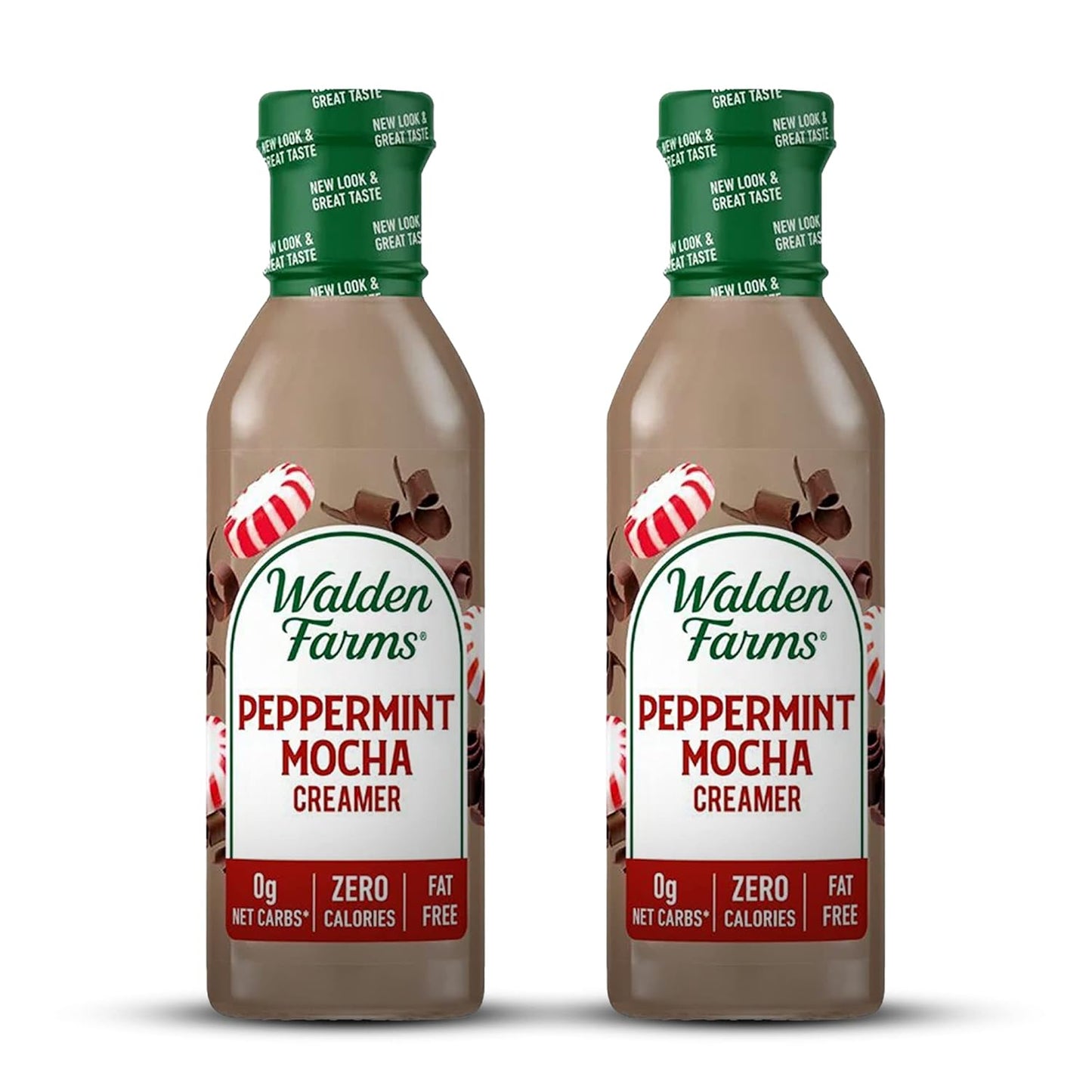 Walden Farms Peppermint Mocha Creamer, Non-Dairy, Organic & Gluten-Free! (2-Pack)
