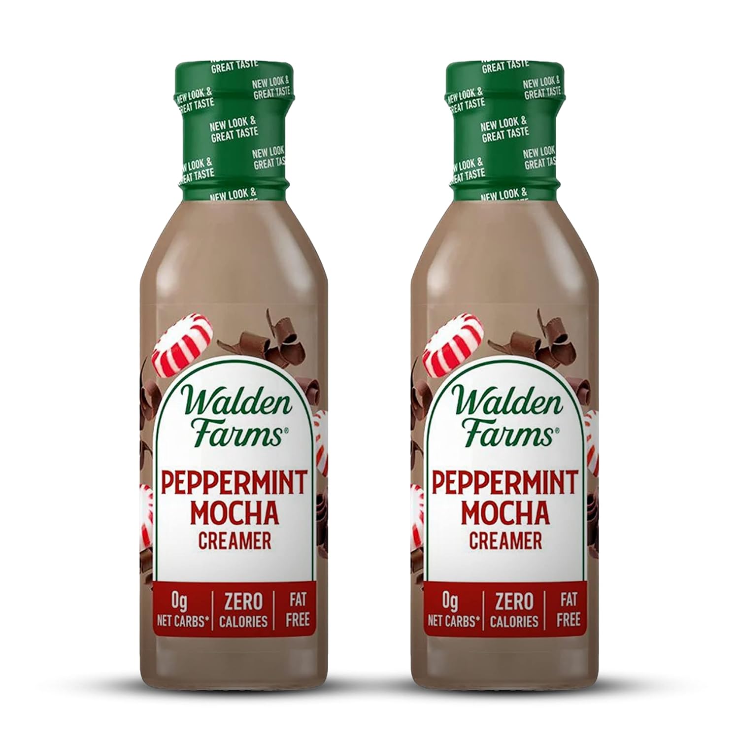 Walden Farms Peppermint Mocha Creamer, Non-Dairy, Organic & Gluten-Free! (2-Pack)