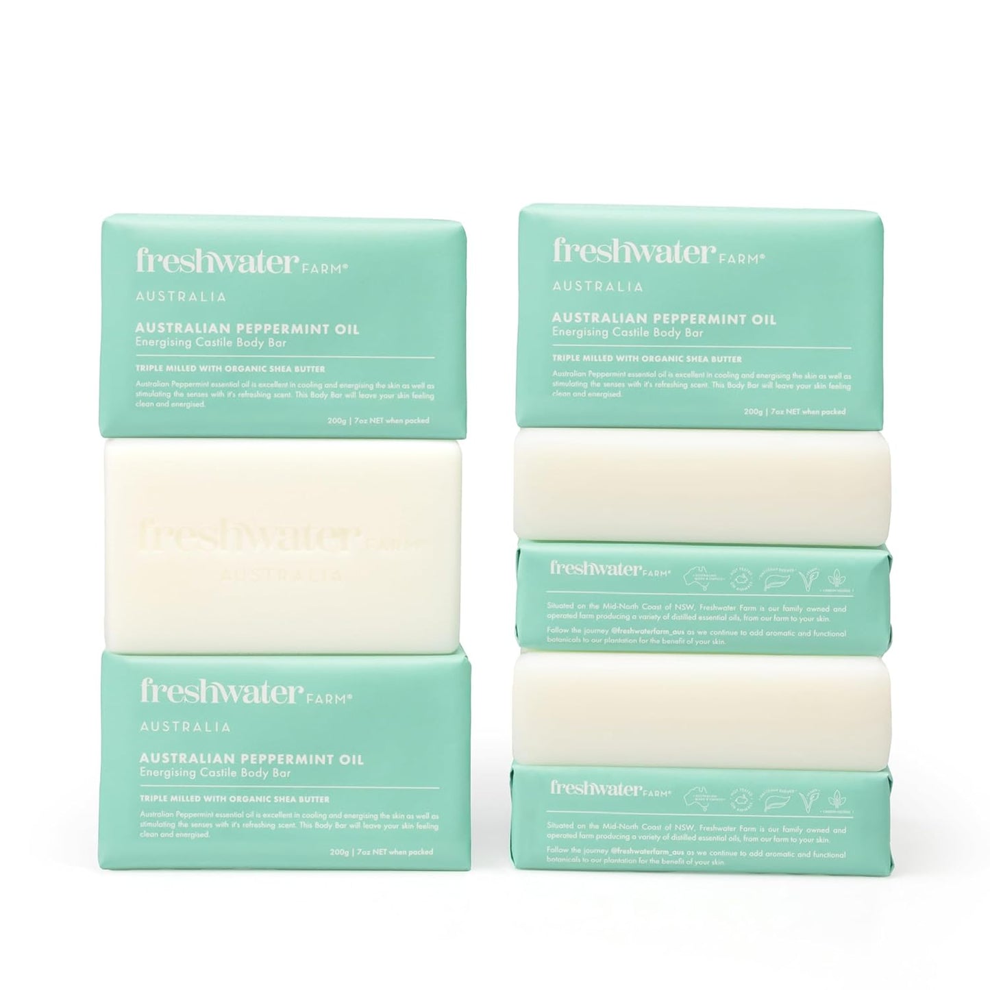 Energizing Castile Natural Bar Soap for Sensitive Skin Care