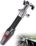 Steering Wheel Lock with Alarm - Heavy Duty Anti-Theft Device