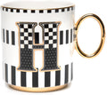 Letter Ceramic My Mug - Decorative Ceramic Coffee Mug with Handle