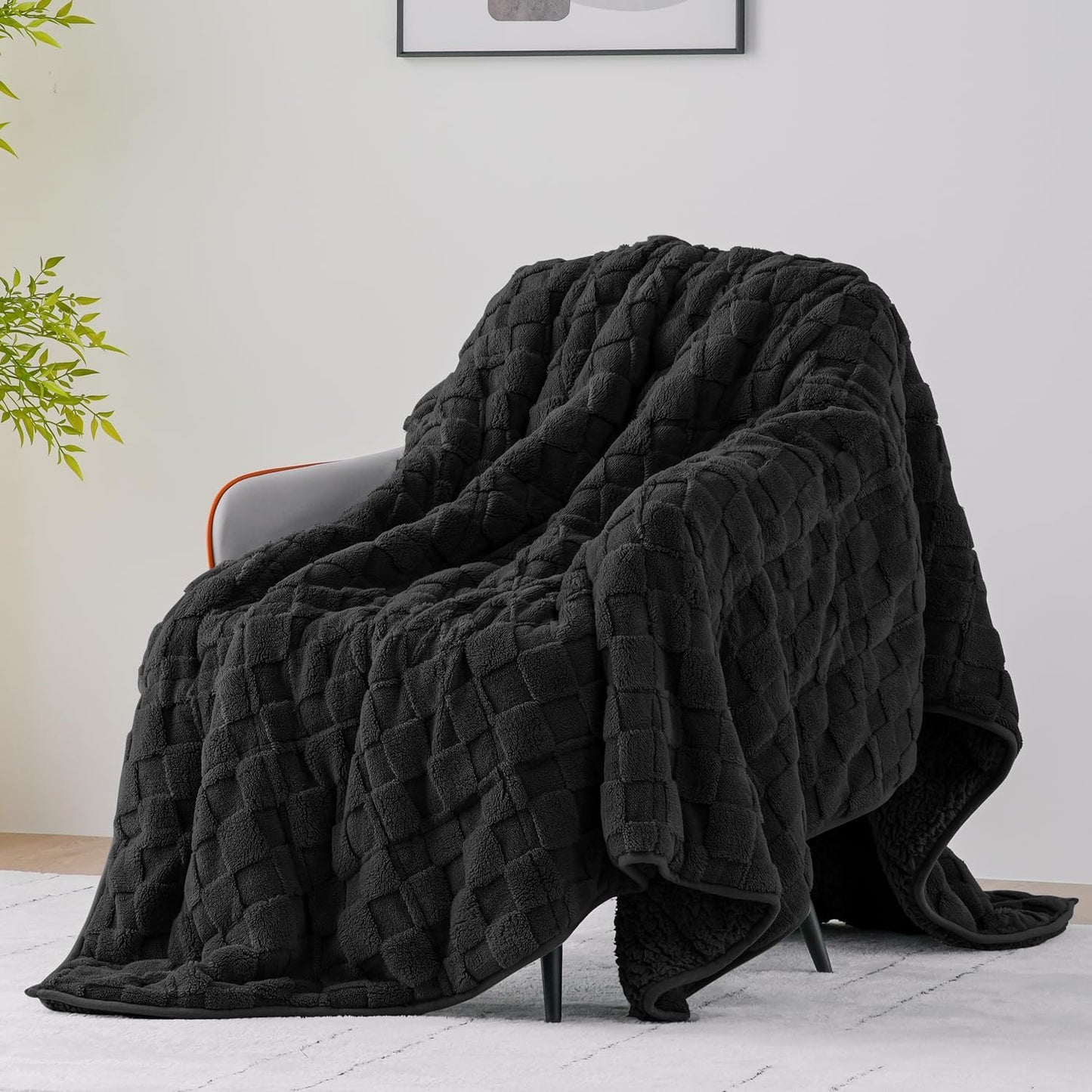 Uttermara Sherpa Fleece Weighted Blanket for Adults 15 lbs