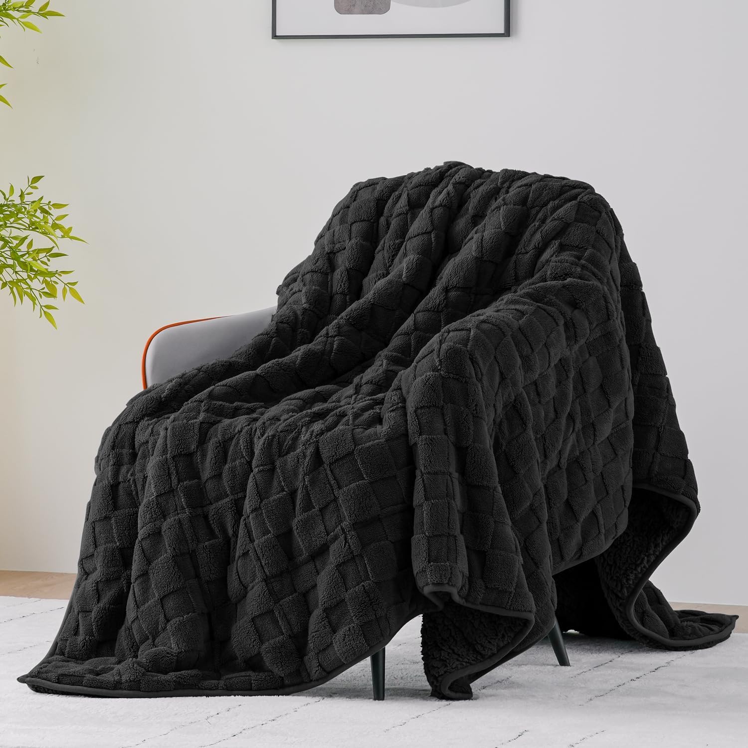 Uttermara Sherpa Fleece Weighted Blanket for Adults 15 lbs