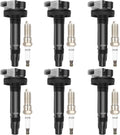 ECCPP UF612 6 Ignition Coils with 6 Iridium Spark Plugs - Smooth