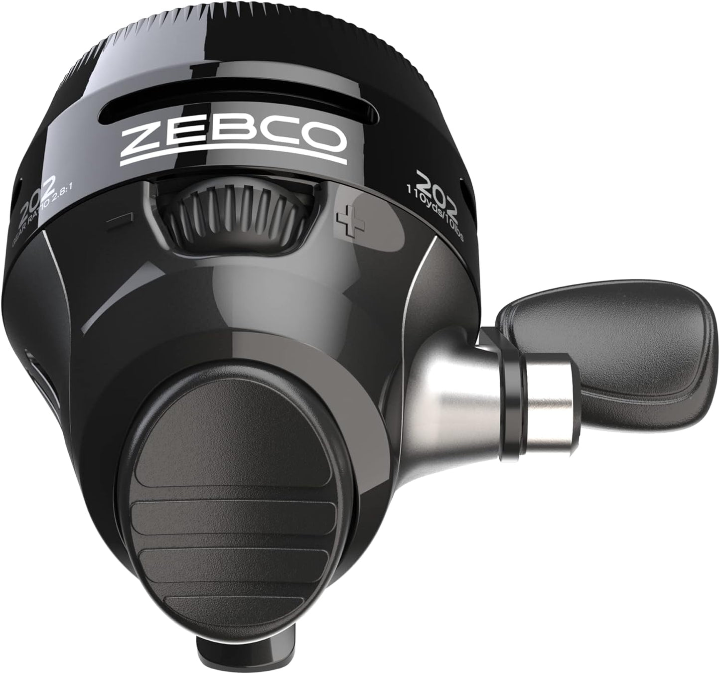Zebco 202 Spincast Reel: Durable Metal Gears & Dial Drag, Size 30