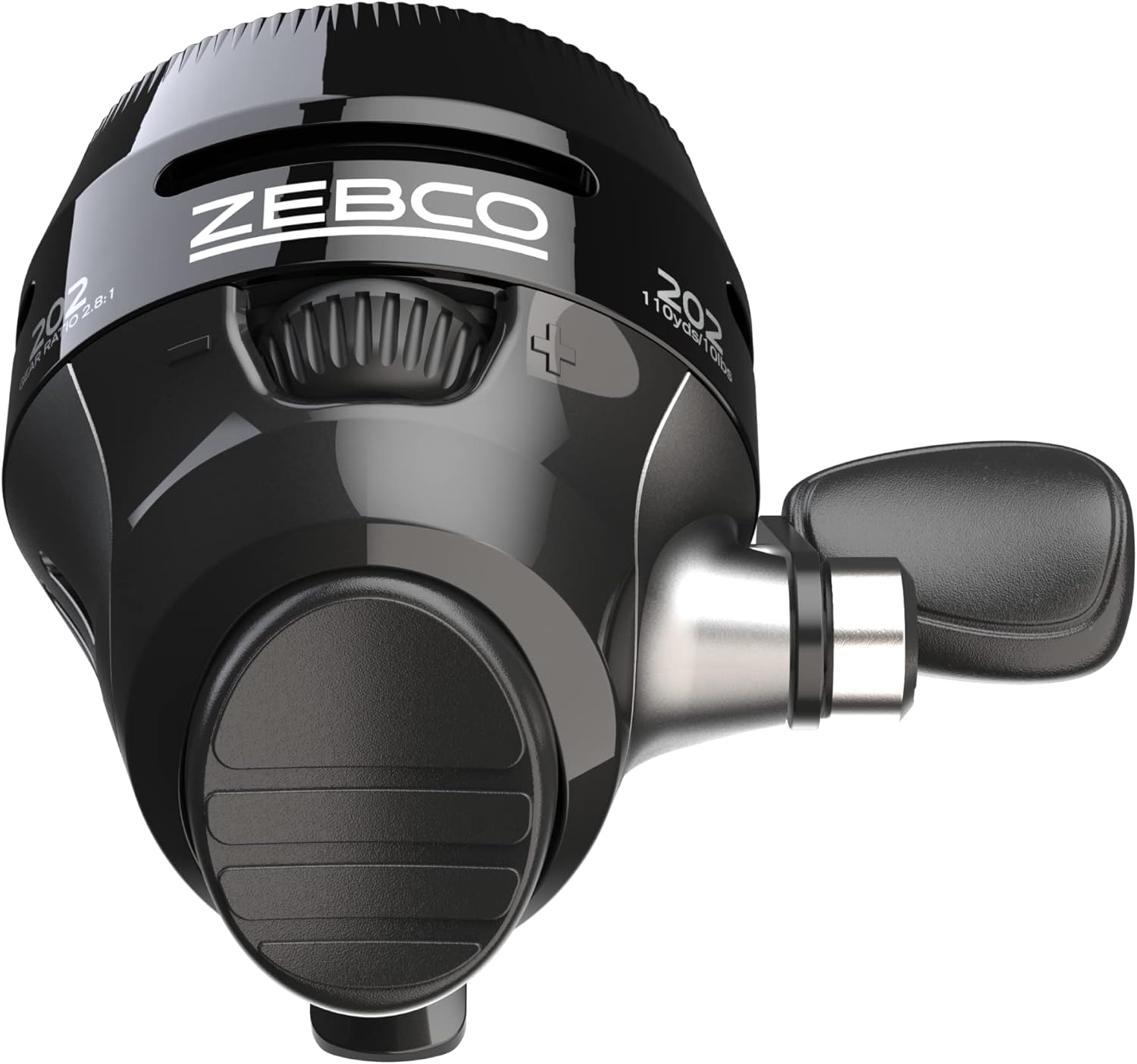 Zebco 202 Spincast Reel: Durable Metal Gears & Dial Drag, Size 30