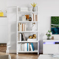 YITAHOME 5 Tiers Bookshelf Modern White Bookcase - Open Display Shelf