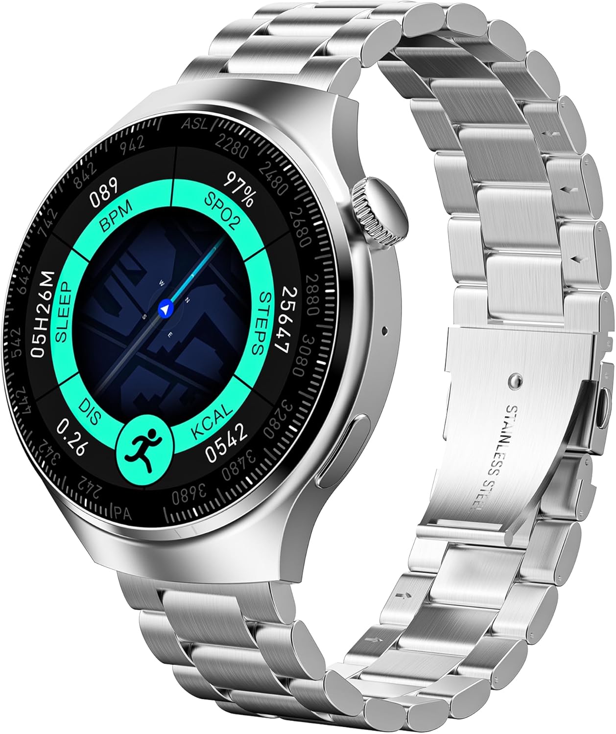 HD Smartwatch for Men: Answer/Calls, 100+ Sport Modes, IP68 Waterproof